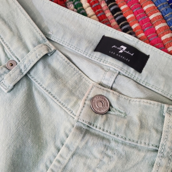 7 For All Mankind Button Fly Denim Relaxed Cotton Denim Jeans Women's Size 28 - Picture 4 of 9